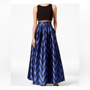 Betsy and Adam Formal Dress - 4 - Black/Blue